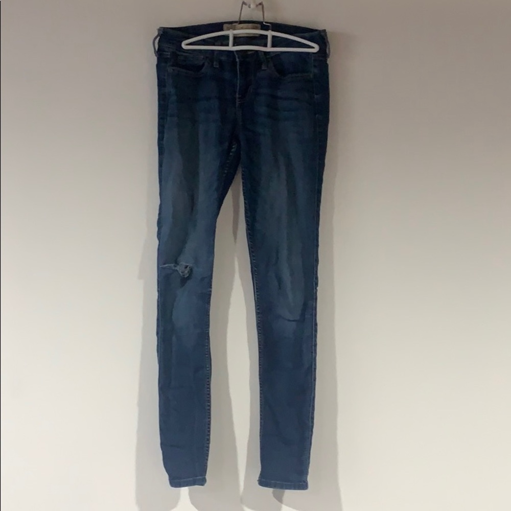 Ribbed blue Hollister jeans